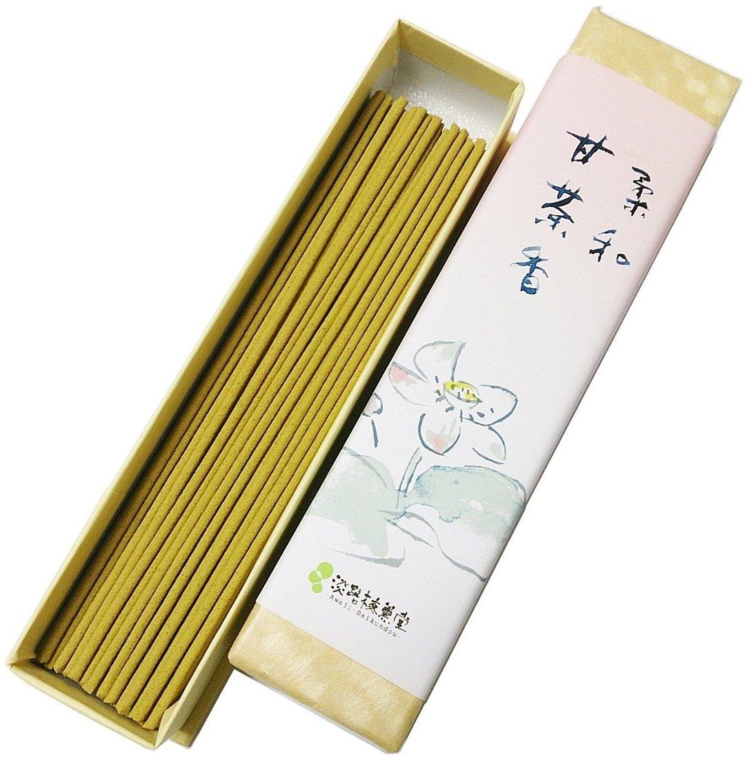 Awaji Baikundo sandalwood incense frankincense purifying incense for gods and Buddhas soft sweet tea incense 16g #39 жёлтый