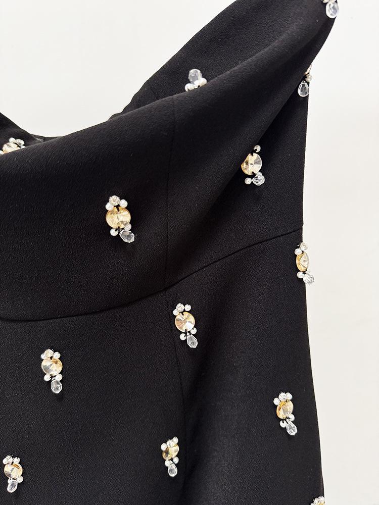 European & American Luxury Beaded Strapless Long Dress with Short Jacket, 2026 Early Spring Collection
