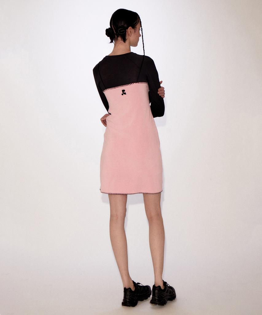 Rest And Recreation Rr Stitch Terry Mini Dress Pink