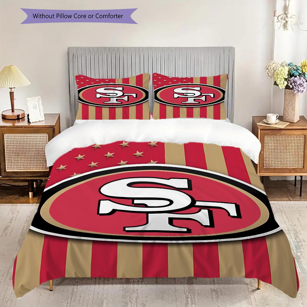 San Francisco 49ers Raksta Gultasveļas Segu