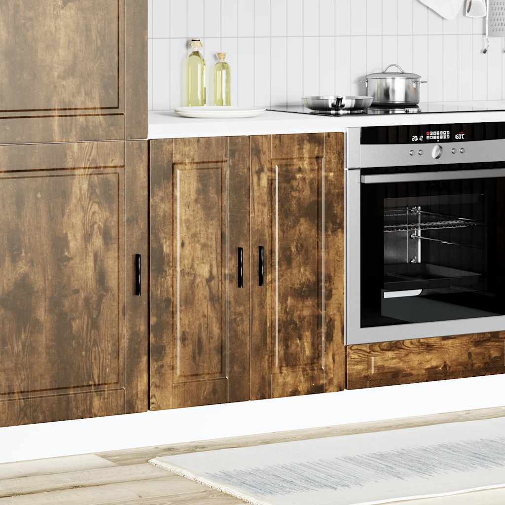 Vidaxl Kitchen Base Cabinet, Porto, Smoked Oak