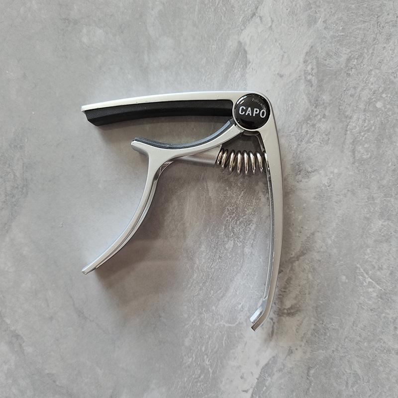 Zinc Alloy Dual-Function Capo: Electroplated Tone Changing Clip for Acoustic & Electric Guitars