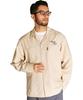 Schott NC WORK SHIRT EMB. Embroidered Work Shirt, Men's, Size 2XL, 040, Beige, 782-5220002