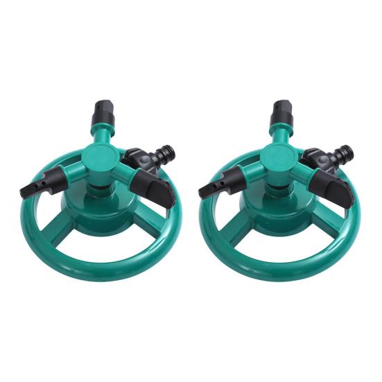 3-Arm Lawn Sprinkler Adjustable 360-Degree Rotating Garden Sprinkler Large Area Coverage Sprinkler for Yard Watering Kids Pets Playing