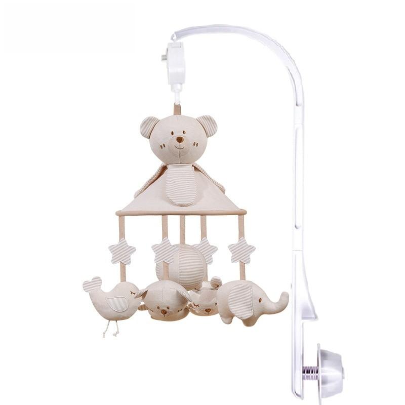 Baumwoll Baby Berg Plüsch Mobile Mit Spieluhr Für Kinderbett Dekoration Und Visuelle Stimulation
