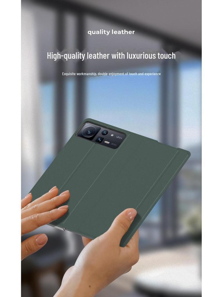 Ultra-Thin Leather Stand Case for Xiaomi MIXFold2 - Protective Folding Cover