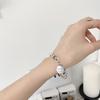 VENTFILLE 925 Sterling Silver Star Love Heart Pendant Round Bead Pearl Bracelet For Girls Sweet Romantic Style Gifts For Lovers