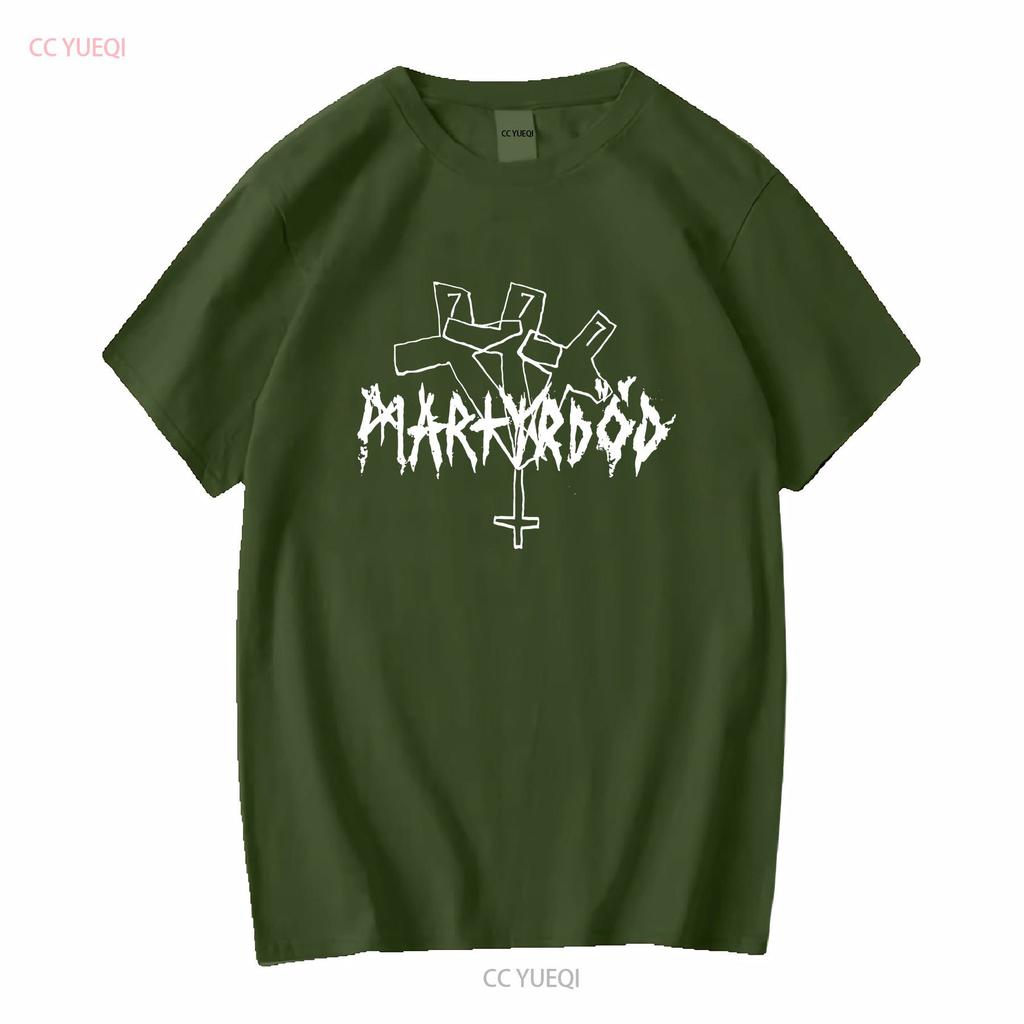 MARTYRDOD Kors T Shirt Vintage Washed Soft Slightly Designer Clothes Versatile Streetwear Top For Everyday Wear Casual Unisex