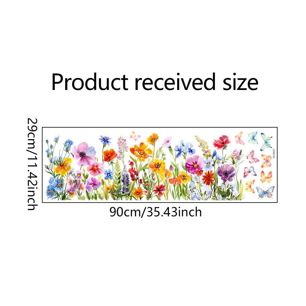 Yellow Flower Vine Butterfly Bird Wall Stickers Refrigerator Window Cupboard Home Decorations DIY Home Decals Art Mural Posters