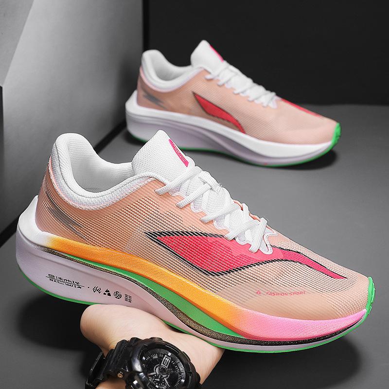 Autumn middle school students running shoes small size sports shoes men shock absorption breathable professional ultra-light running shoes sports clas