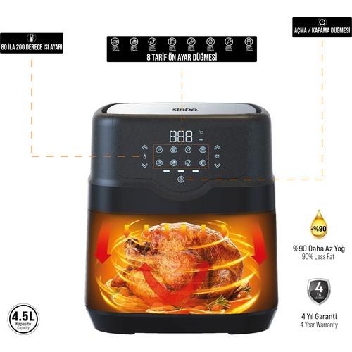 Sinbo SCO-5056 Airfryer 4.5 L Fryer