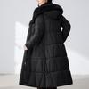 Fashion Woman Parkas Winter Long Coats Hooded Thick Warm Overcoat Women's Jackets With Belt