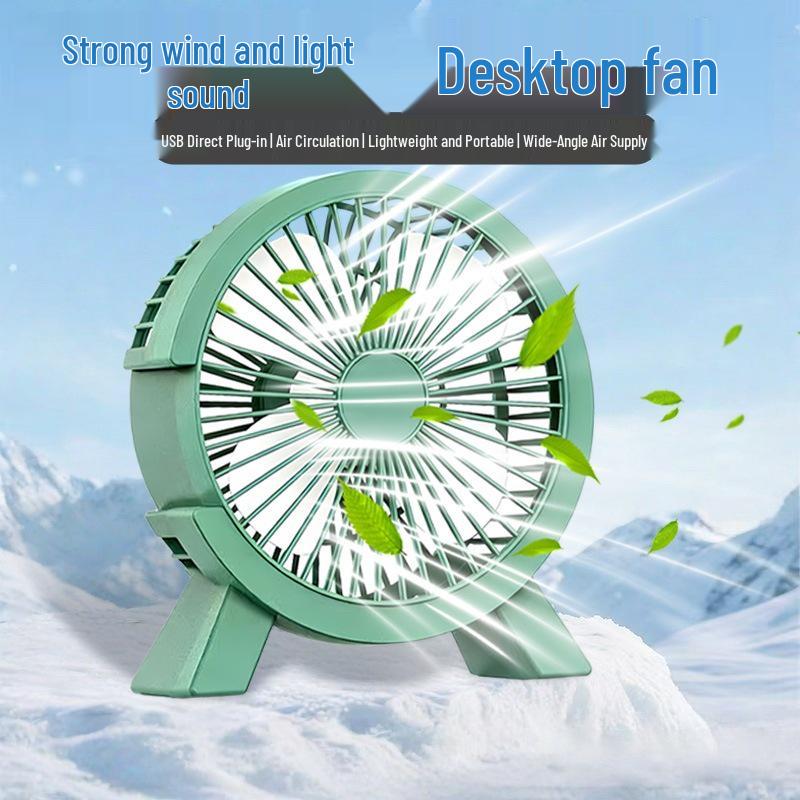 

Ultra-Quiet Portable USB Fan - Powerful Wind, Minimal Noise for Dorm or Office (Model XC3) Ivory White - Large Wind, Plug and Play