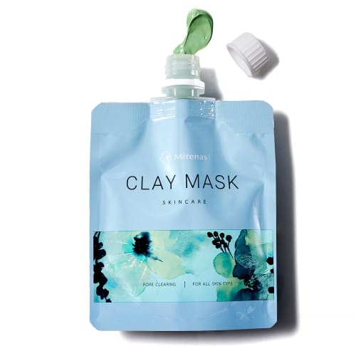 

Mirenas Clay Pack 120 г Уход за порами за 3 минуты Маска для пор, которую можно использовать в ванне Грязевая маска Отшелушивание