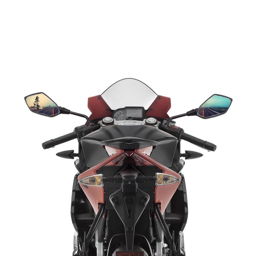 New a Pair of Motorcycle Mirrors Scooter Motocross Mirrors Electric Rear Side Convex Mirrors 10mm