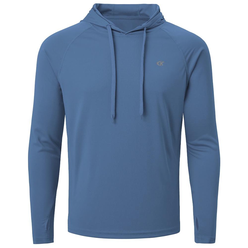 Summer Men'S Long Sleeve Upf 50+ Hoodie Shirts, Rash Guard Quick Dry Lightweight T-Shirt For Outdoor Jogger Sport Pullover