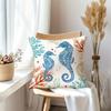 Charming Marine Life Pillow CoversLiving room sofa cushion cover, soft and comfortable, bedroom room decoration