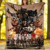 1pc Red Dead Redemption Theme Blanket - Digital Print, Polyester, Cozy for All Seasons, Perfect for Outdoor, and Travel