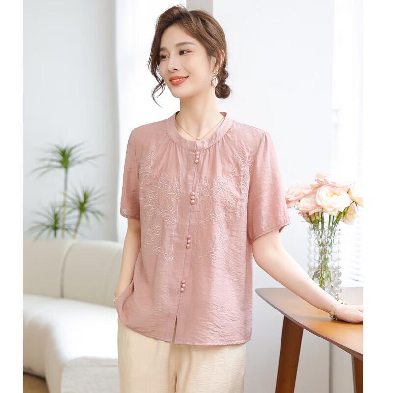 Yalu Middle-Aged Women's Summer Blouse Set