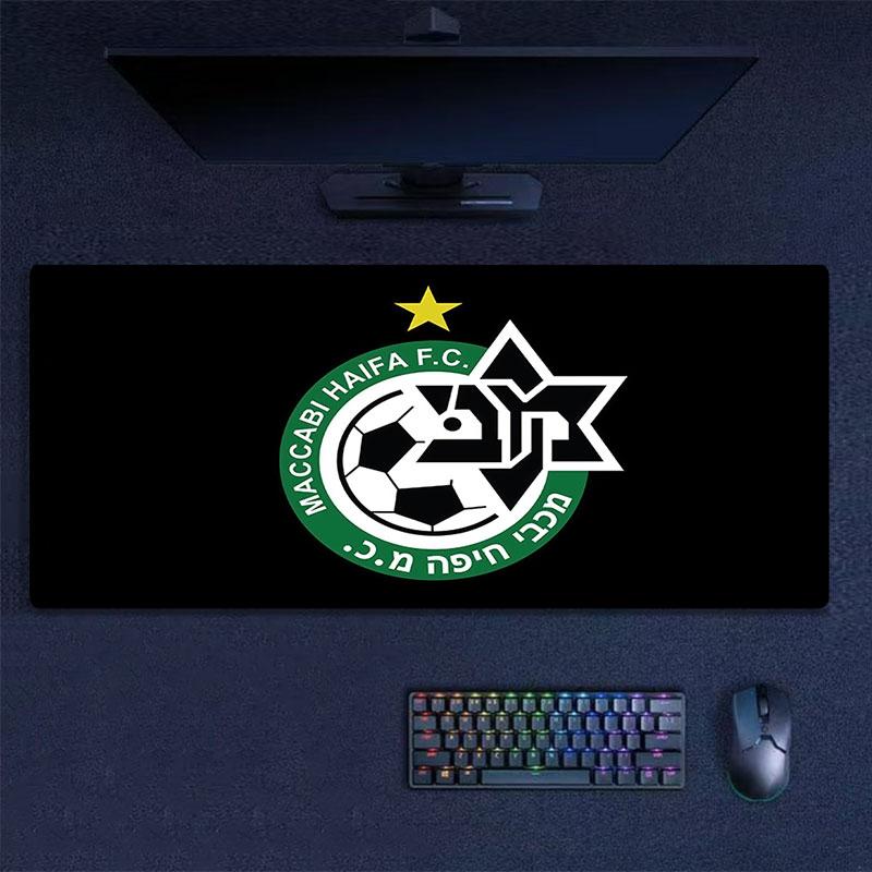 Maccabi Haifa Art Mouse Pad, Large Gaming Desk Mat, Non-slip XXL Mousepad for Laptop & Tablet, Mini PC Playmat with Stitched Edges