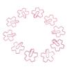 100Pcs Funny Paper Clips Cute Flower Shape Electroplating Process Paper Clips for Offices Home Schoo