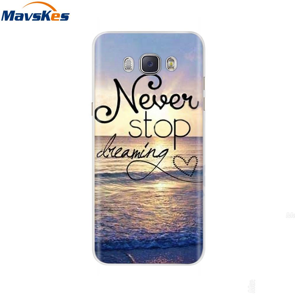 For Samsung J7 2016 Case Print Flower Soft Silicone Back Cover For Samsung J7 2016 TPU Phone Case For Samsung Galaxy J7 2016