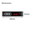 10/20 KS 3D Epoxidové Samolepky s Logem Auta Znak Nálepka Dekorativní Doplňky Pro Audi A4 B8 B6 B7 A3 A6 C7 C6 A5 A4 Q5 Q7 A1 Q3 A7 TT