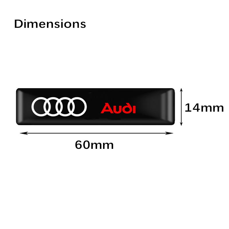 10/20 KS 3D Epoxidové Samolepky s Logem Auta Znak Nálepka Dekorativní Doplňky Pro Audi A4 B8 B6 B7 A3 A6 C7 C6 A5 A4 Q5 Q7 A1 Q3 A7 TT