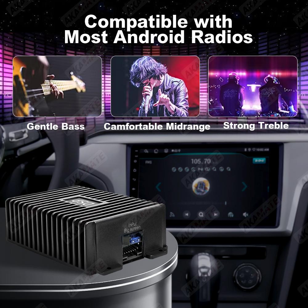 DPS Car Amplifier for Android System Car Radio Non Destructive Modification Speaker Enhance Sound Car Audio Processor 4 Channel