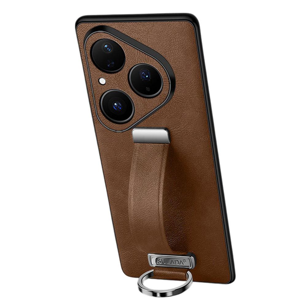 

SULADA Модна Серія для Huawei Pura 80 Чохол Браслет Підставка Шкіряна Задня Панель Чохла для Телефона C