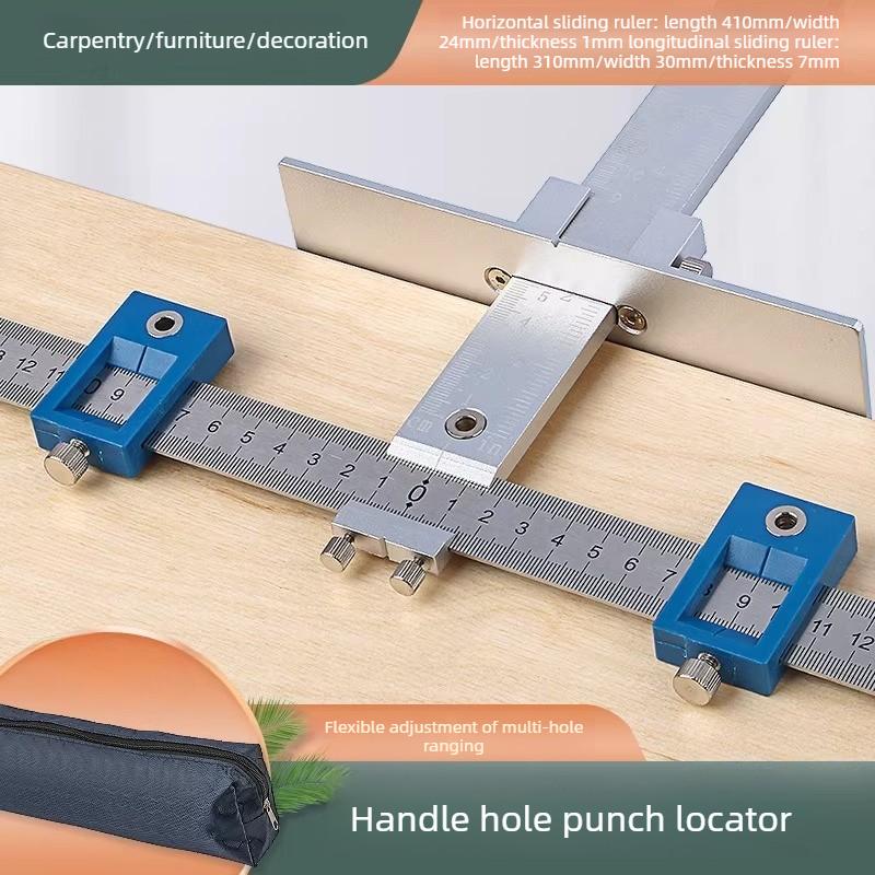 Handle Punching Locator Multifunctional Woodworking Tallation Furniture Handle Drilling Tool
