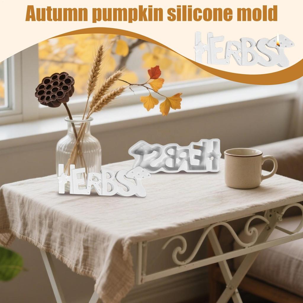 Thanksgiving Candle Plaster Molds Autumn Pumpkin Hedgehog Molds Easy Release Crafts Maker Aid for Soap Clay Plaster Wax