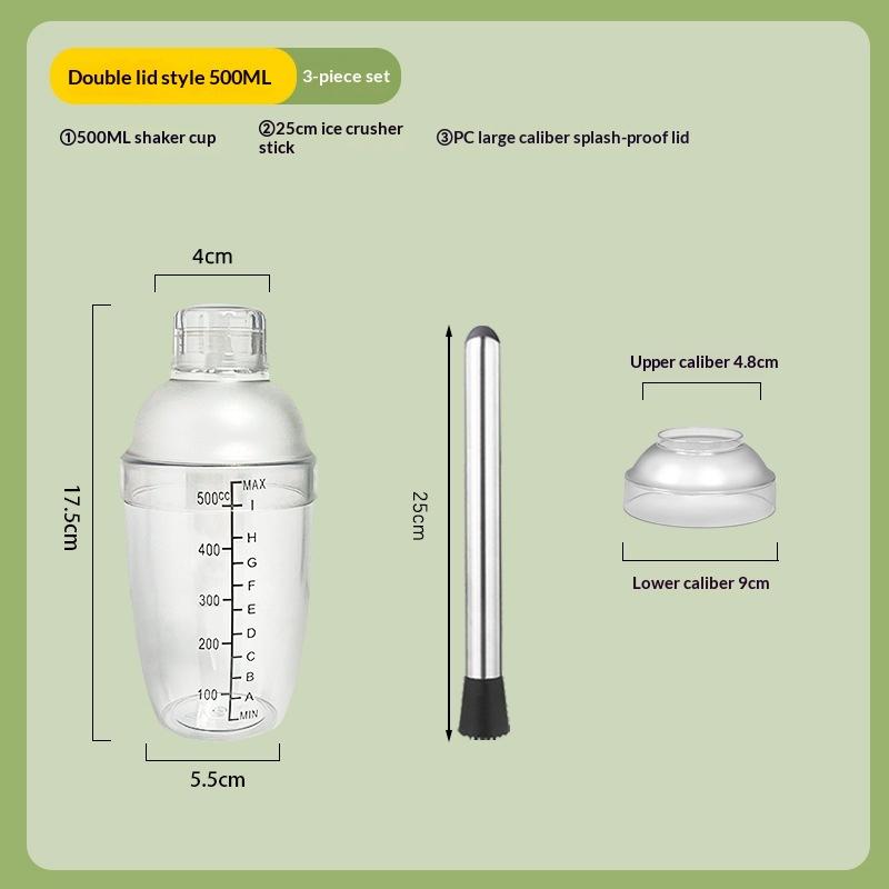 3/5/7Pcs Cocktail Shaker Set Cocktail Shaker And Measuring Jigger Set Drink Mixed Hand Shaker Tools For Bartending And Home Bar