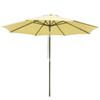 Top Quality 3m Diameter 8 Ribs Umbrella Canopy Replacement Patio Top Cover for Market Outdoor Beach Yard Patio Umbrella