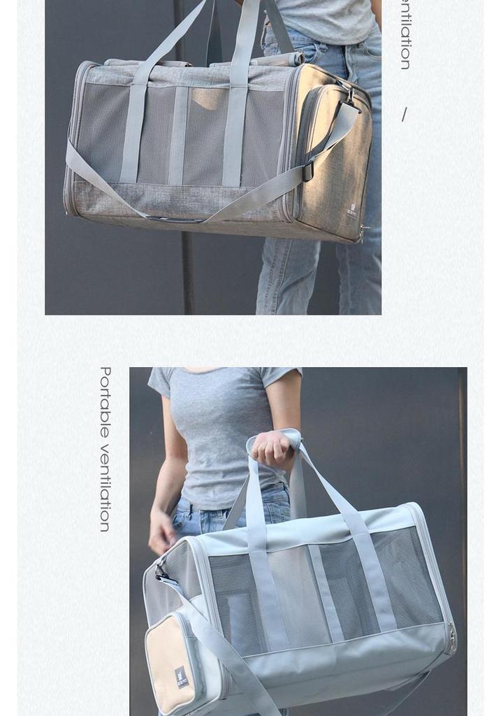Pet Transport Cage: Breathable, Expandable Car Cage for Dogs and Cats