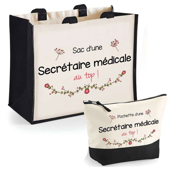 Tote bag - PLANETEE - Duo Cabas Jute & Trousse - Personnalisé - Éco-responsable - Fabrication France