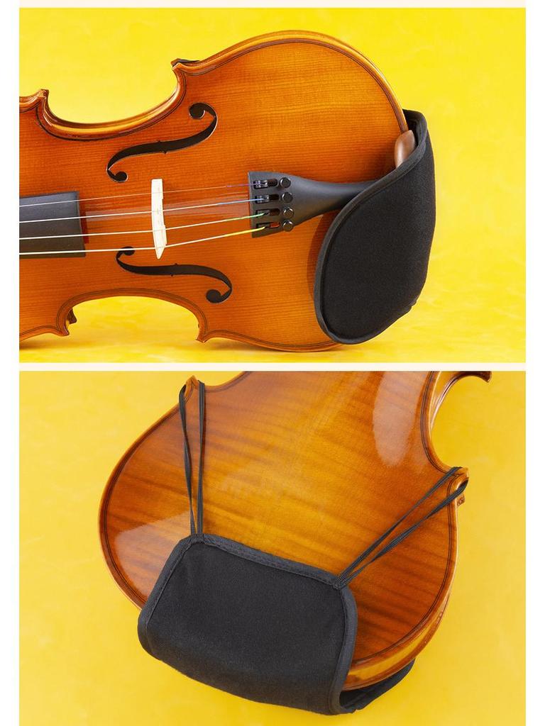 Violin Chin Rest Pad & Protector for Children and Adults - Comfortable Chin and Shoulder Support with Cloth Cover.