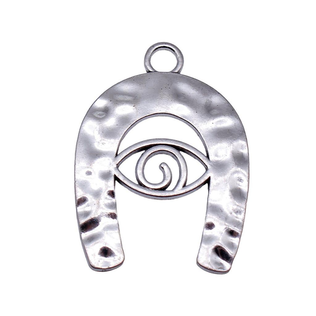 Vintage Horseshoe Charms Alloy Metal Pendants For DIY Jewelry Lucky Themed Accessories