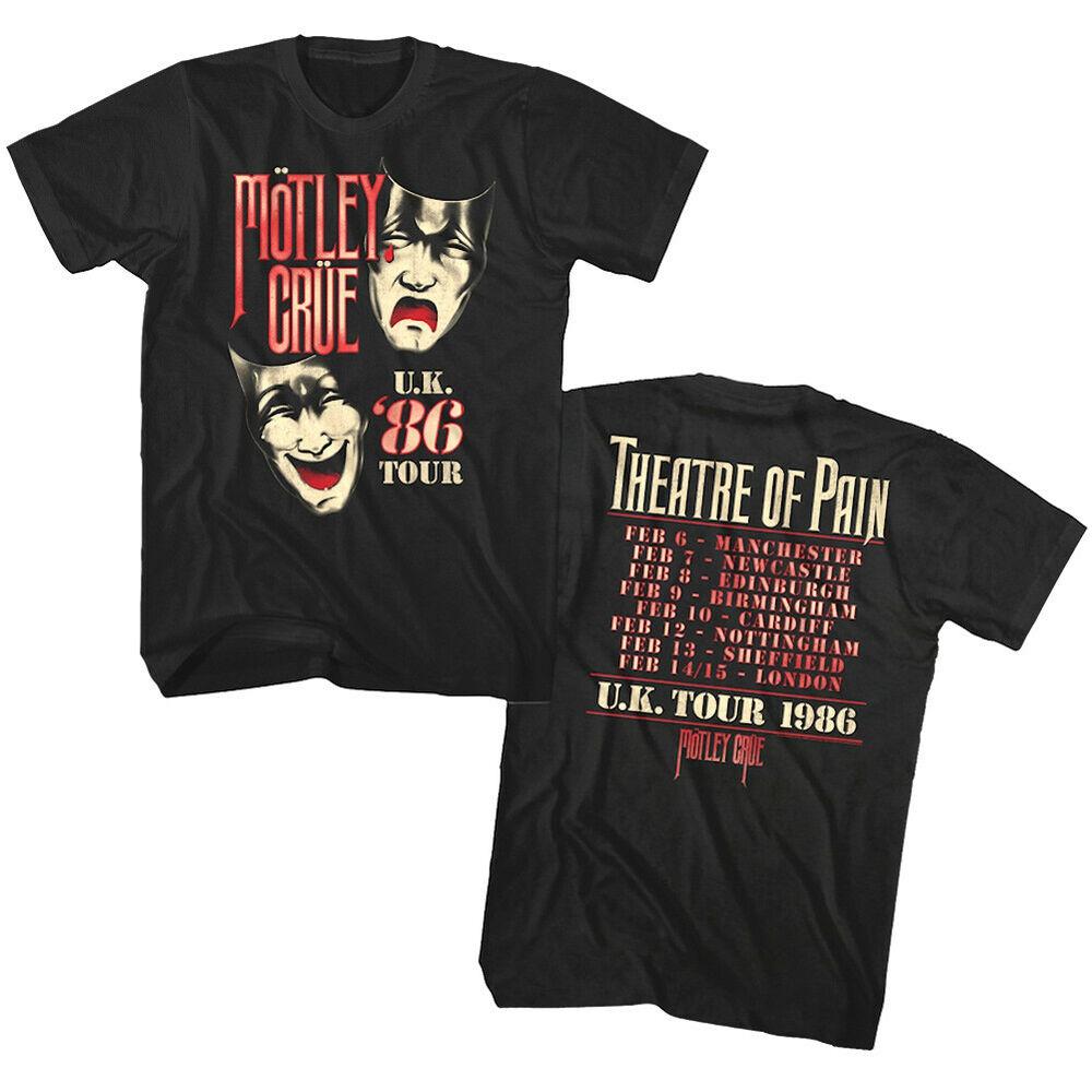 

Футболки унисекс с туром Motley Crue Theater Of Pain по Великобритании, хэви-метал рок-группа 1986 года