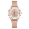 Creative Quartz Watch Leather Crystal Aesthetic Clock Versatile Business Women Wristwatch