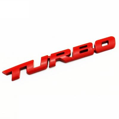 GETON TURBO 4WD 3D Emblem Metal Double-Sided Tape Easy To Install Universal Car Logo