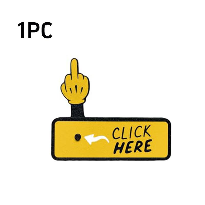 The Click Here Surprise Button Toys Independent Children s Middle Finger Trick Props 3d Printed Prank Toys Home Ornaments Gift