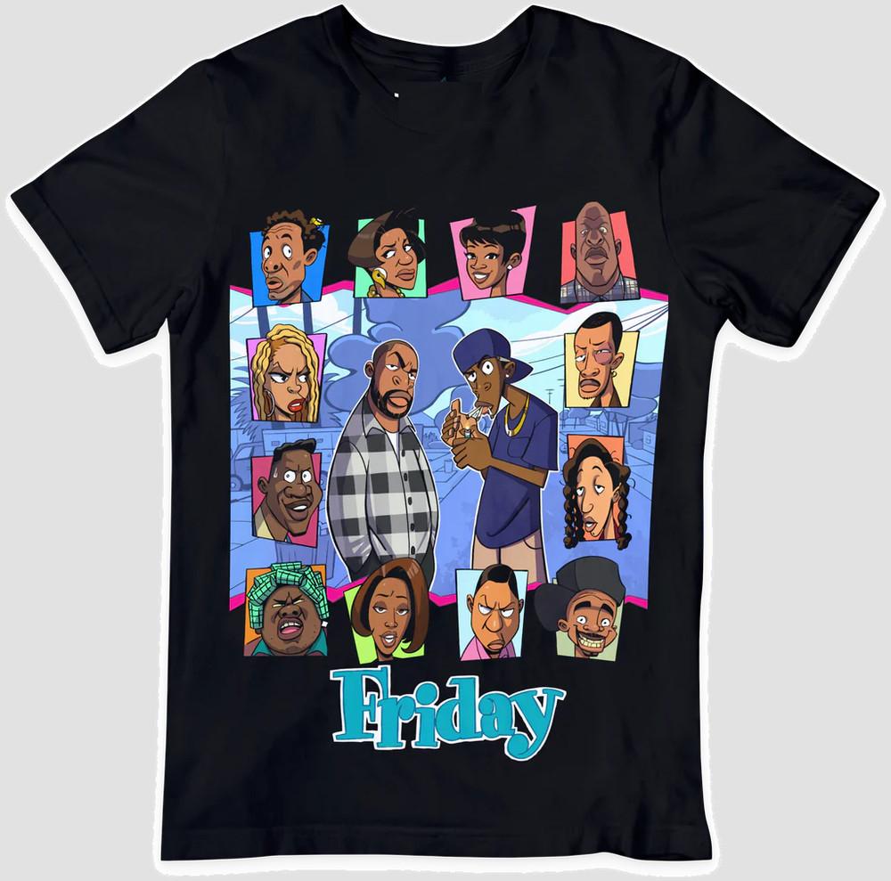 Friday The Movie Animated T-shirt For men Women All Size S-4XL YI027 Unisex T-Shirt XXXXL