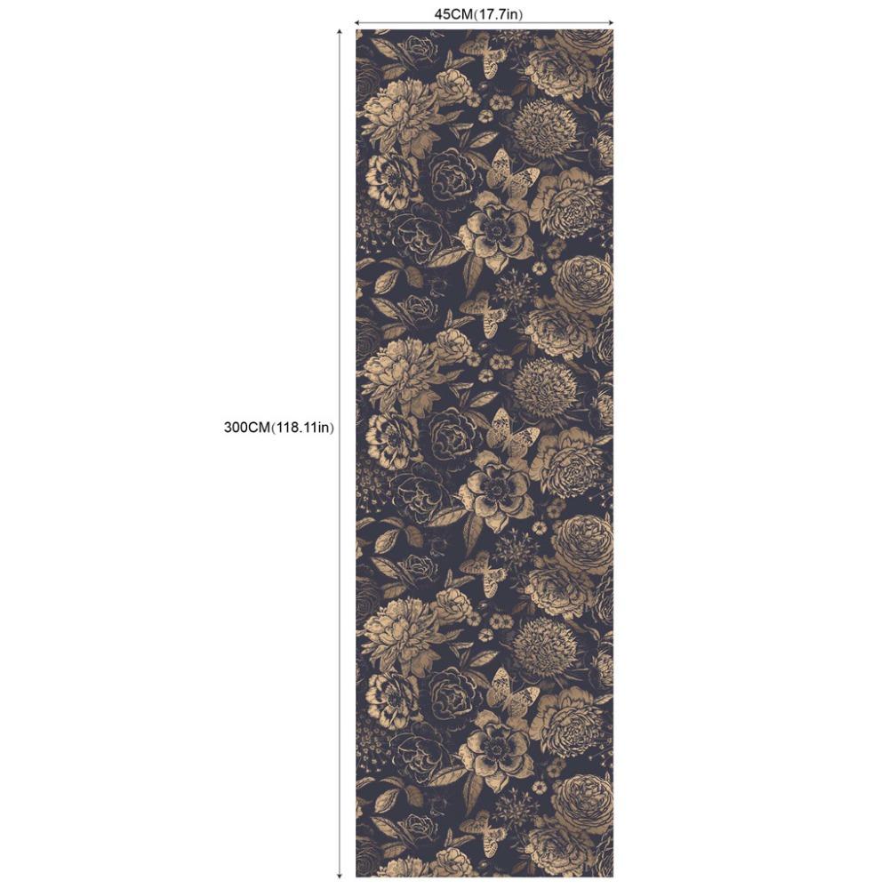 Pattern Sticker, Hotel Bedroom Cafe Renovation Wall Bookcase with Glue Self-adhesive PVC Wallpaper Commercial Waterproof