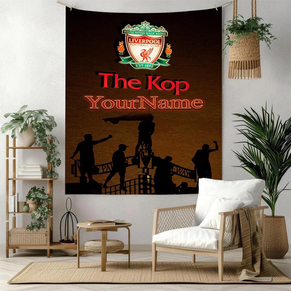 Liverpool Custom Your Name Wall Decor Tapestry Art For Pet Memorial Birthdaywedding Party Backdrop Family Gift