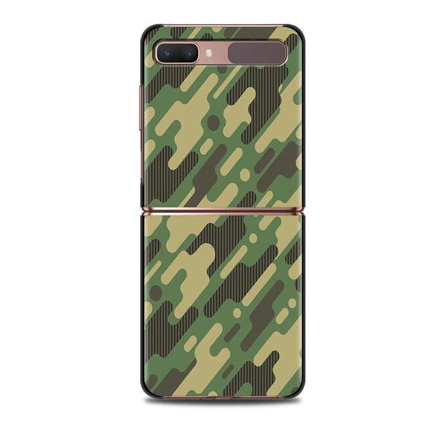 Smartphone Case For Samsung Galaxy Z Flip 3 5g Back Pc Cases Hard Capa Shell Hard Cover Fundas Camouflage Military Army