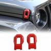 Hood Latch Cover Protector Trim 2* For Jeep Wrangler JL JLU JT 2018+ Bright Red