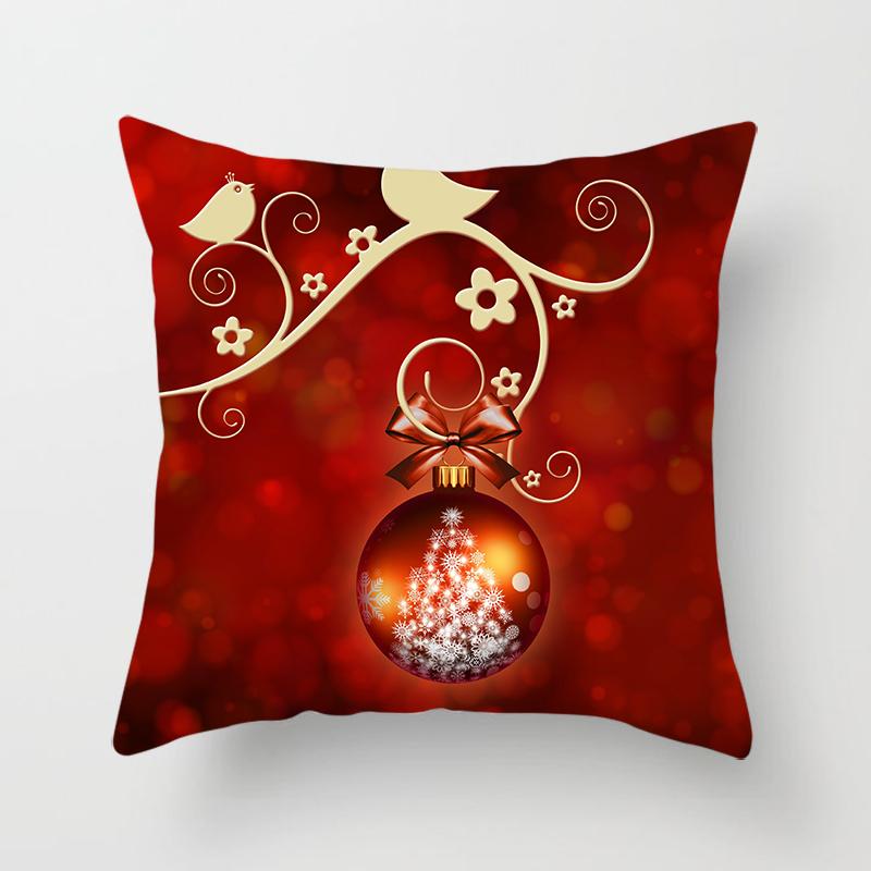 Merry Christmas Throw Pillow Cover Christmas Red Throw Pillow Cover For Sofa Home Decor