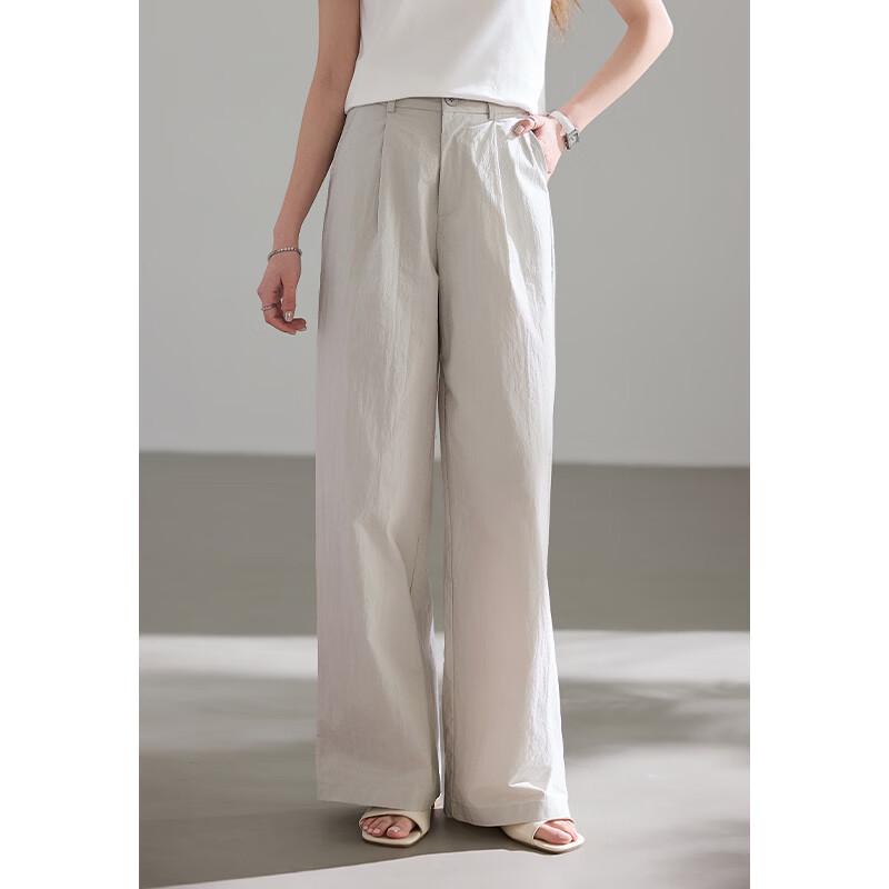 VICTORIA&VERA Quick-Dry Lightweight Two-Piece Pants Set with Skirt