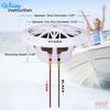Pyle Recessed Fully Waterproof Car 2-Way Full Range Speakers Double Cone Marine Speakers 6.5